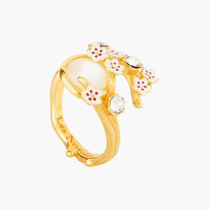 Japanese Cherry Blossom And Branches Adjustable Rings | ANHA6031 - Les Nereides