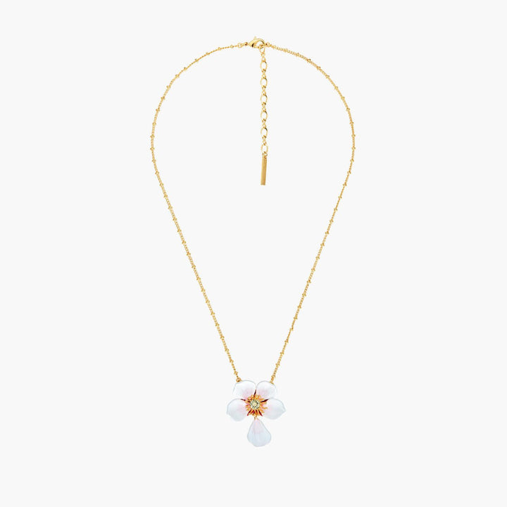 Japanese White Cherry Blossom Pendant Necklace | ANHA3091 - Les Nereides