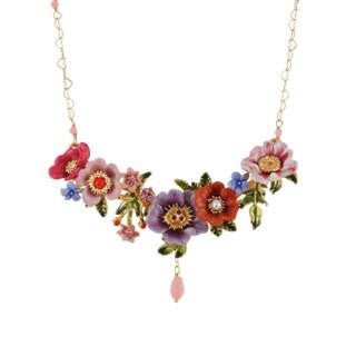 Jardin D'Hiver Medium Flower Bed With Teardrop Necklace | AEJH3021 - Les Nereides