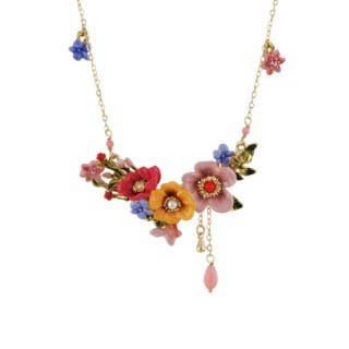 Jardin D'Hiver Small Flower Bed With Teardrops Necklace | AEJH3031 - Les Nereides