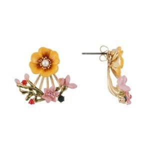 Jardin D'Hiver Winter Jasmine And Buds Ear Jacket Earrings | AEJH1061 - Les Nereides