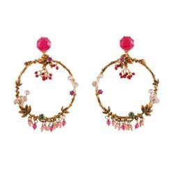 Jardin Imaginaire Autumn Leaves & Gooseberries Hoops Earrings | ACJI1071 - Les Nereides