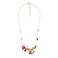 Jardin Imaginaire Rabbits On Gooseberry Branches Necklace | ACJI3021 - Les Nereides