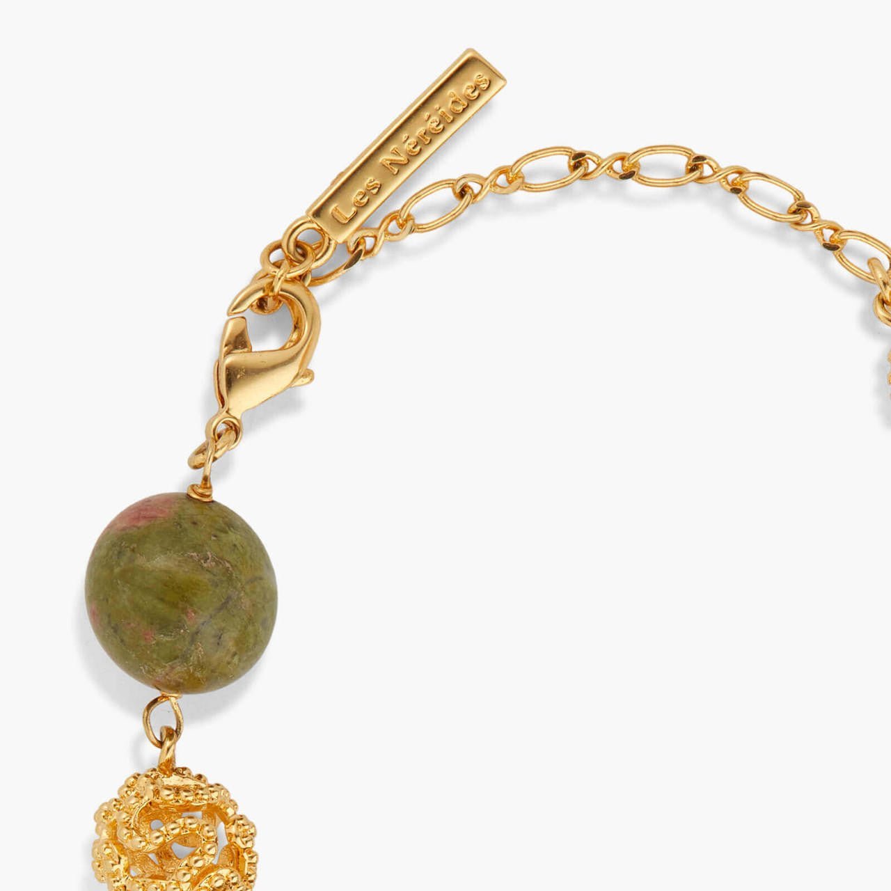 Jasper And Gold Bead Bracelet | APTM2011 - Les Nereides
