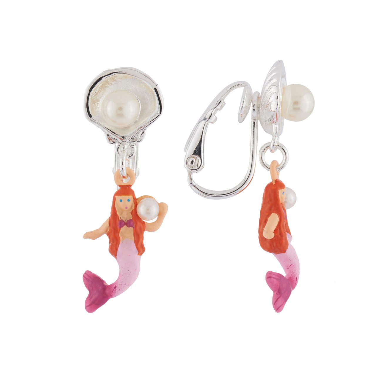 Je Suis Une Sirène Silver Earrings | AHJS1011 - Les Nereides