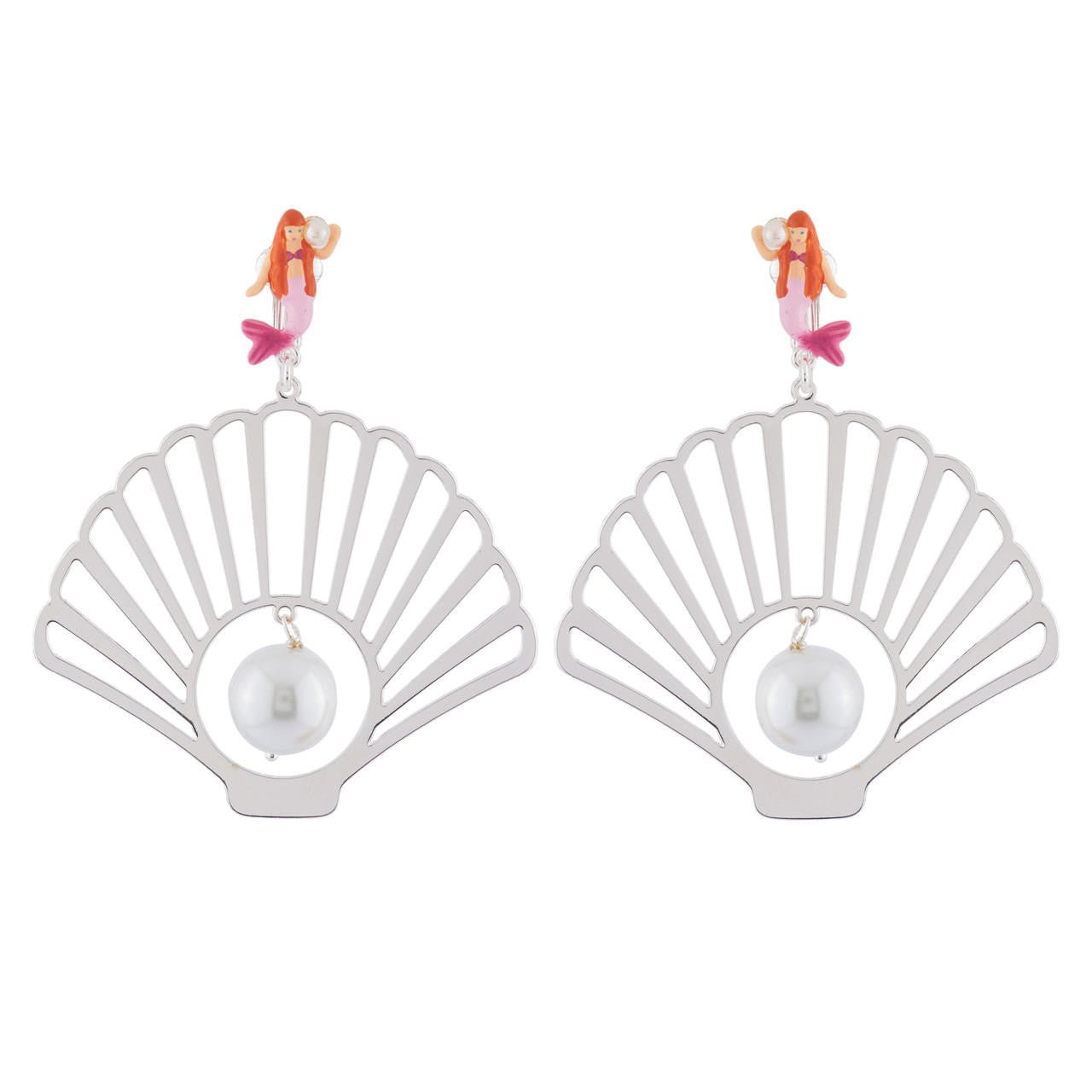 Je Suis Une Sirène Silver Earrings | AHJS1101 - Les Nereides