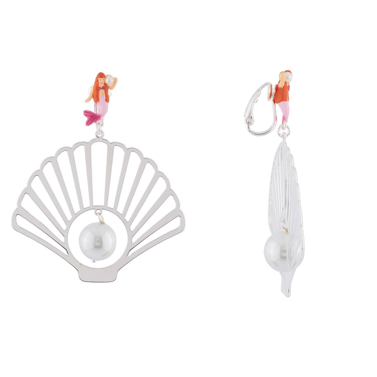Je Suis Une Sirène Silver Earrings | AHJS1101 - Les Nereides