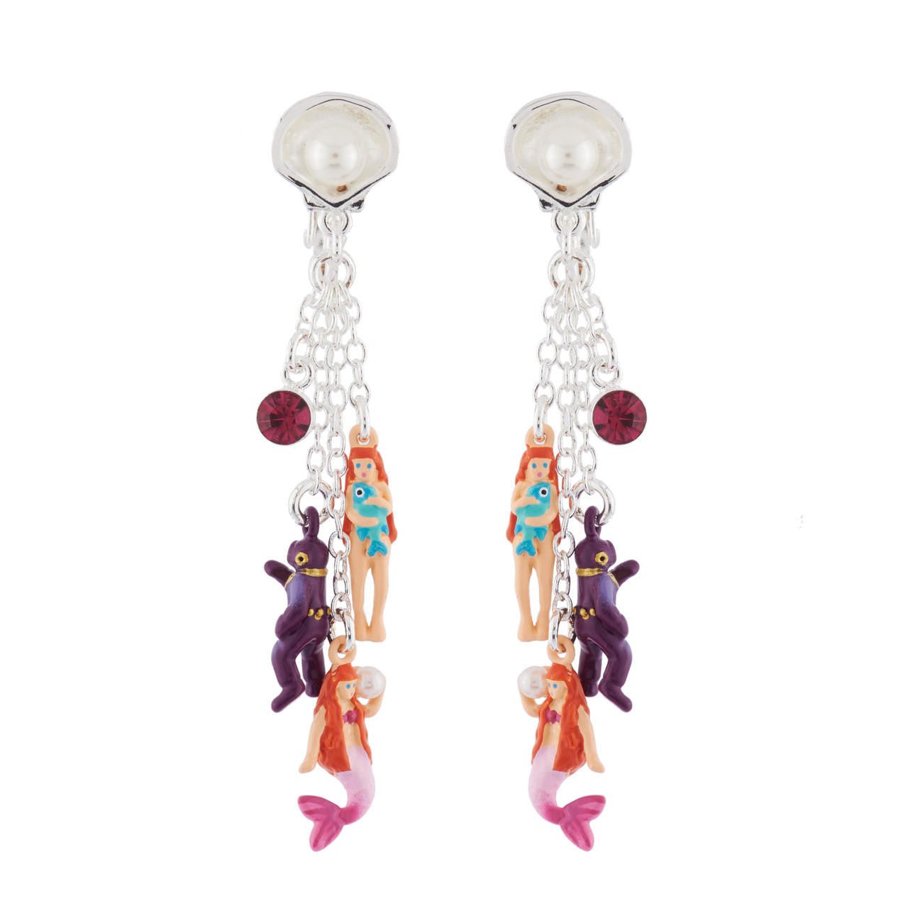 Je Suis Une Sirène Silver Earrings | AHJS1211 - Les Nereides