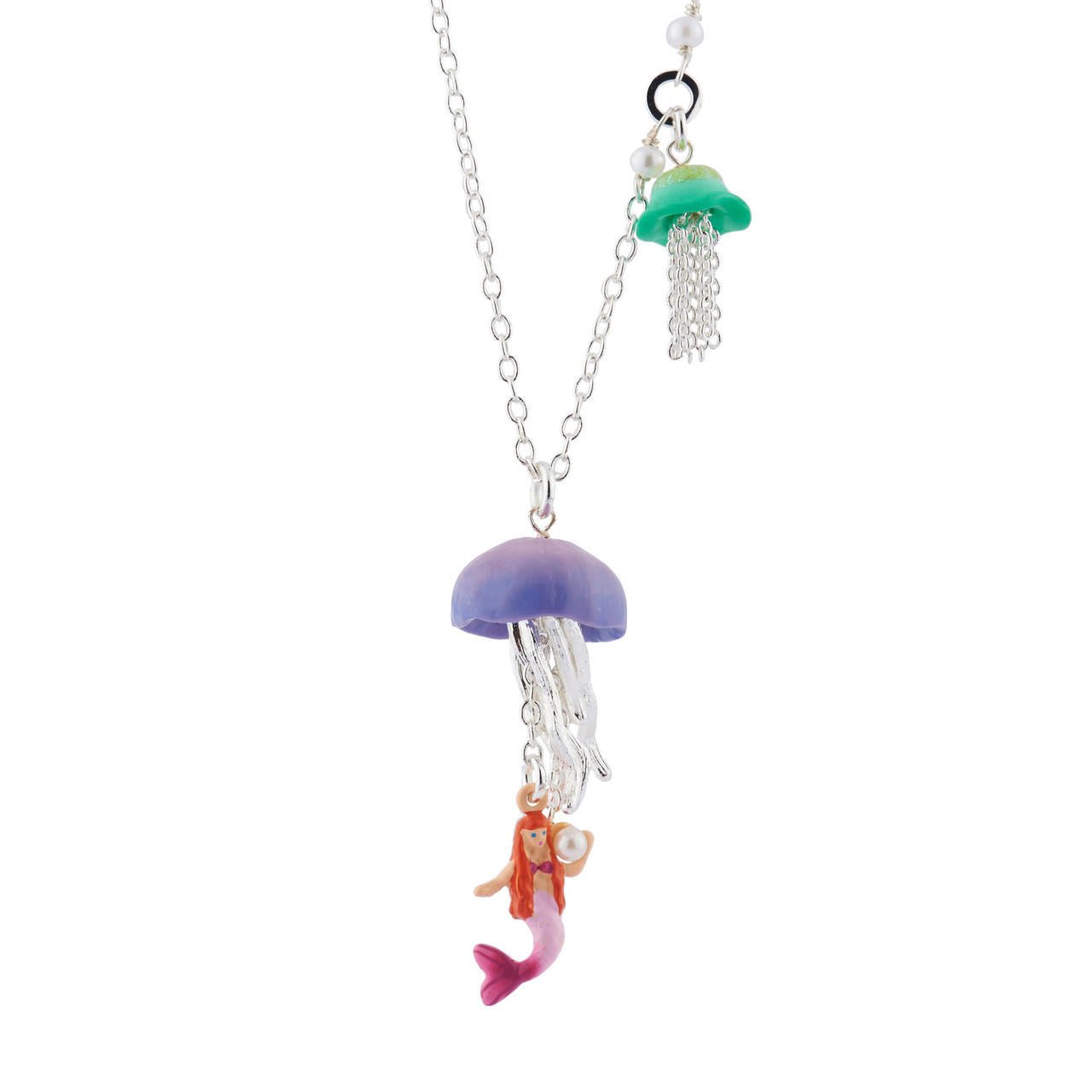 Je Suis Une Sirène Silver Necklace | AHJS3131 - Les Nereides