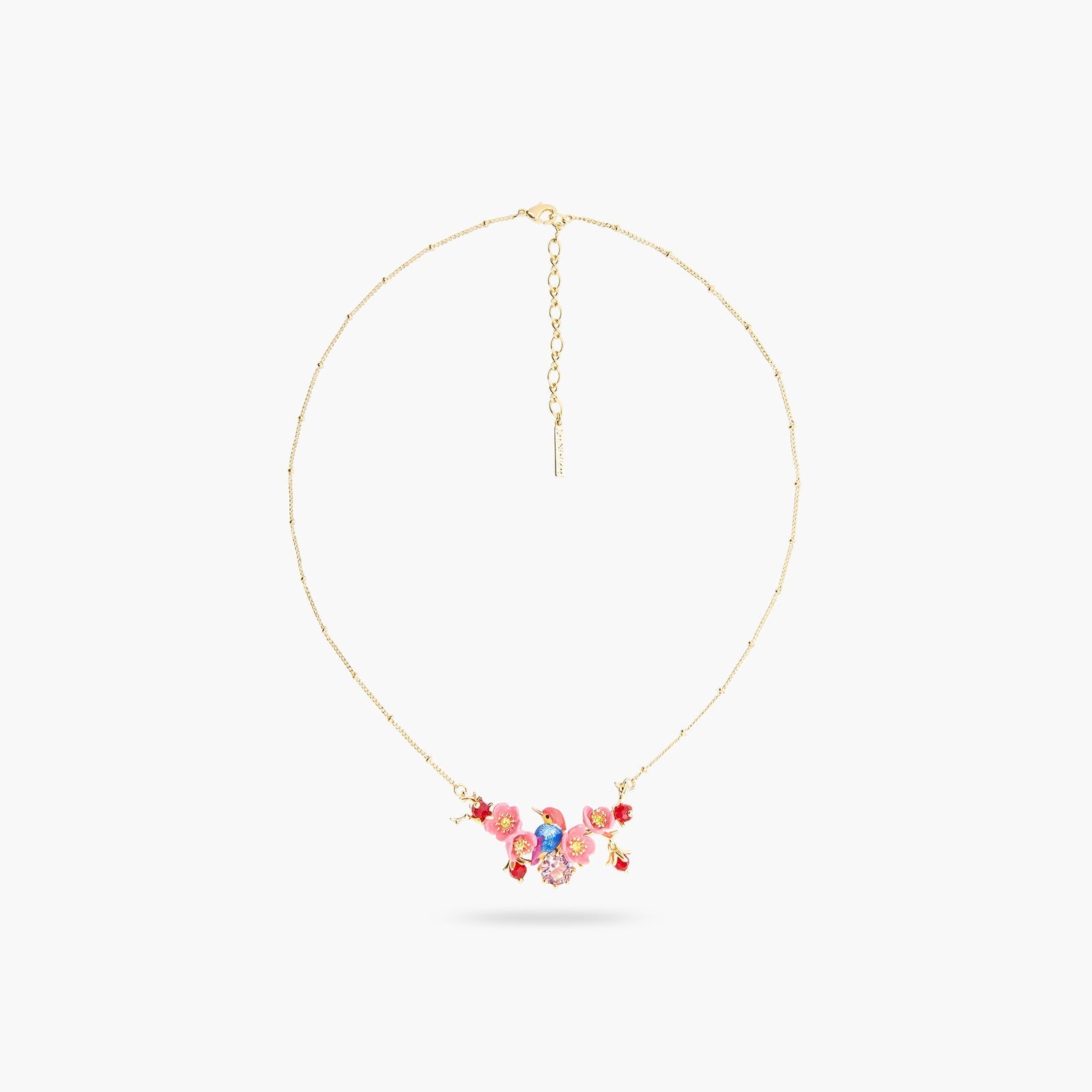 Kingfisher And Maple Blossom Statement Necklace | ASPL3011 - Les Nereides