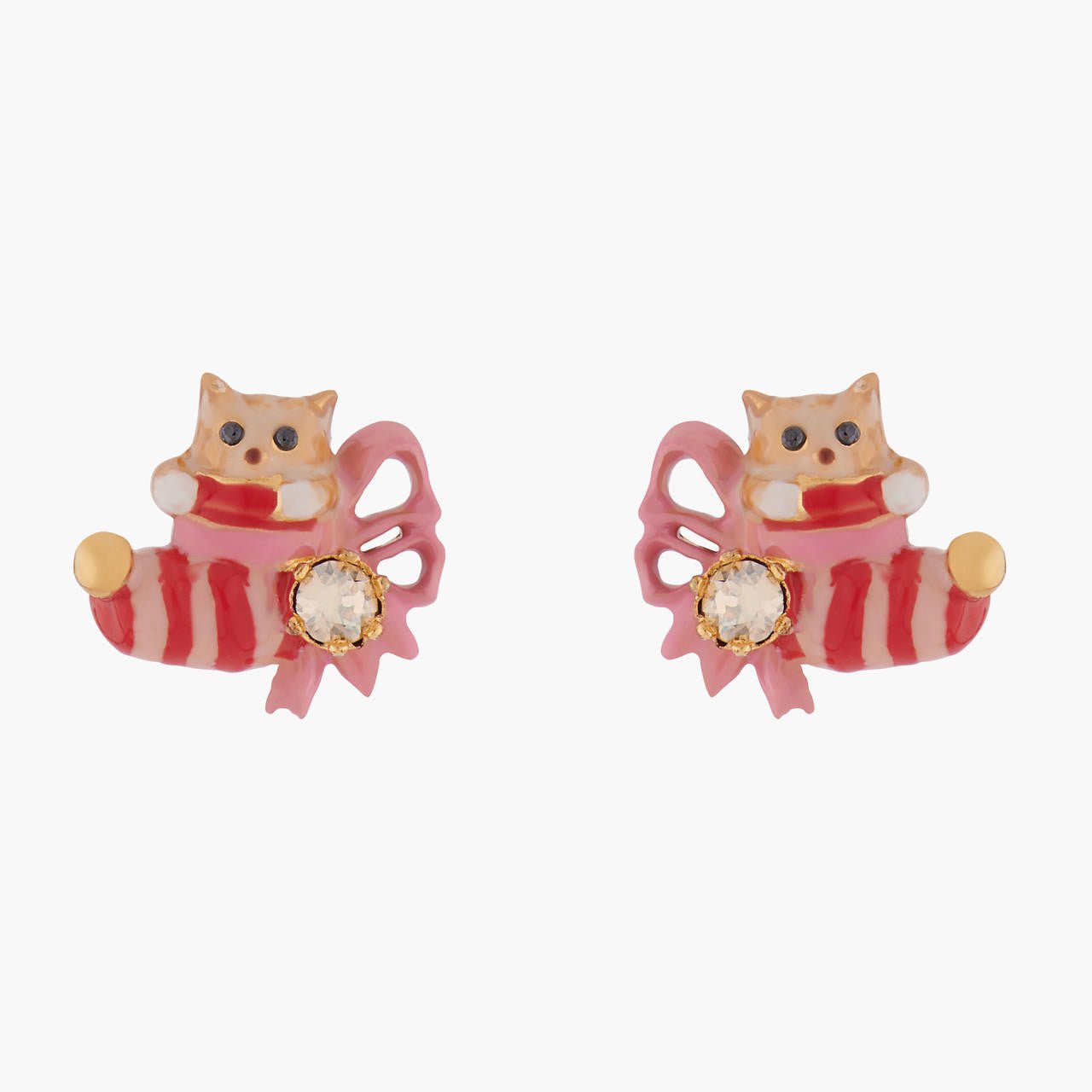 Kitty And Christmas Stocking Earrings | AKNO101 - Les Nereides