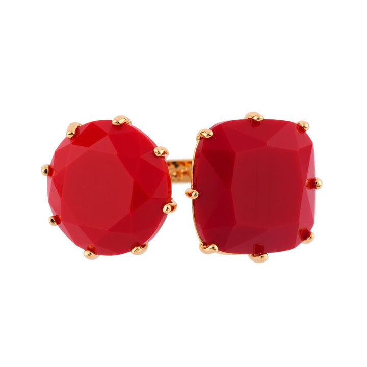 La Diamantine 2 Big Stones Vermillion Red Rings | AFLD611/11 - Les Nereides