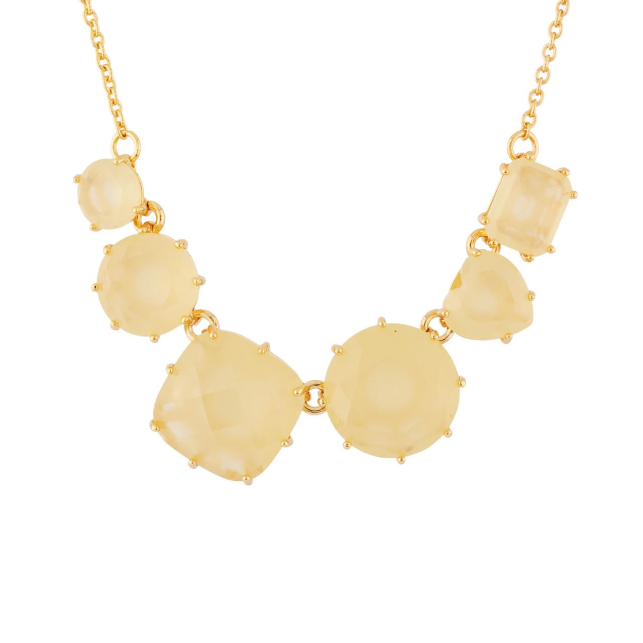 La Diamantine 6 Stones Citrine Necklace | AHLD3311 - Les Nereides
