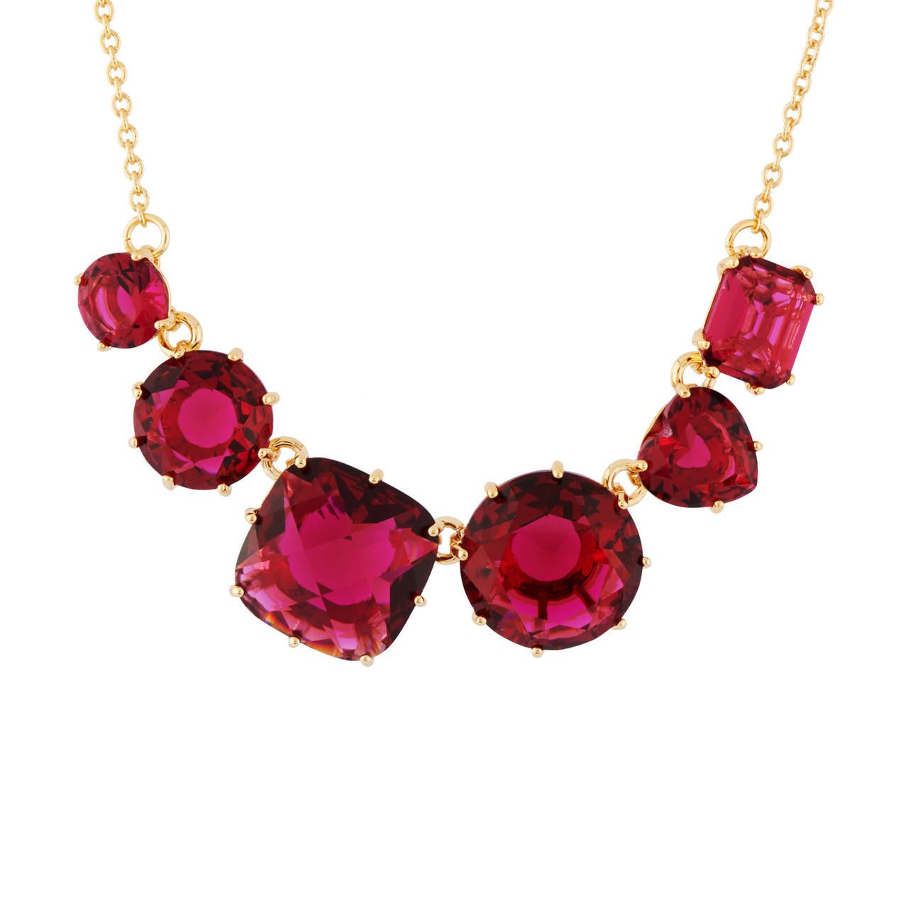 La Diamantine 6 Stones Grenadine Necklace | AHLD3312 - Les Nereides