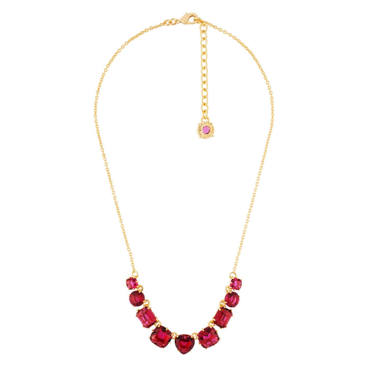 La Diamantine 9 Stones Grenadine Necklace | AHLD3182 - Les Nereides