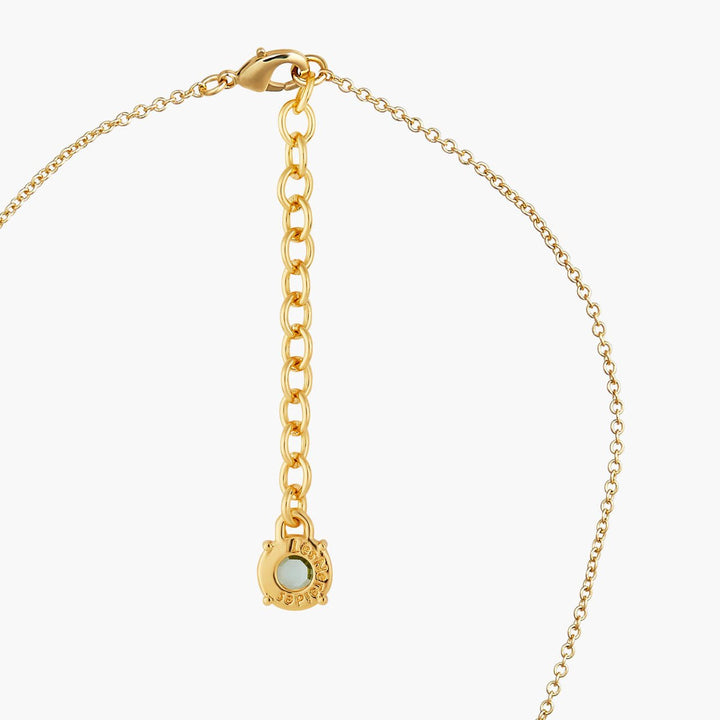 La Diamantine Acqua Azzurra 9 Stones Thin Pendant Necklace | ANLD3181 - Les Nereides