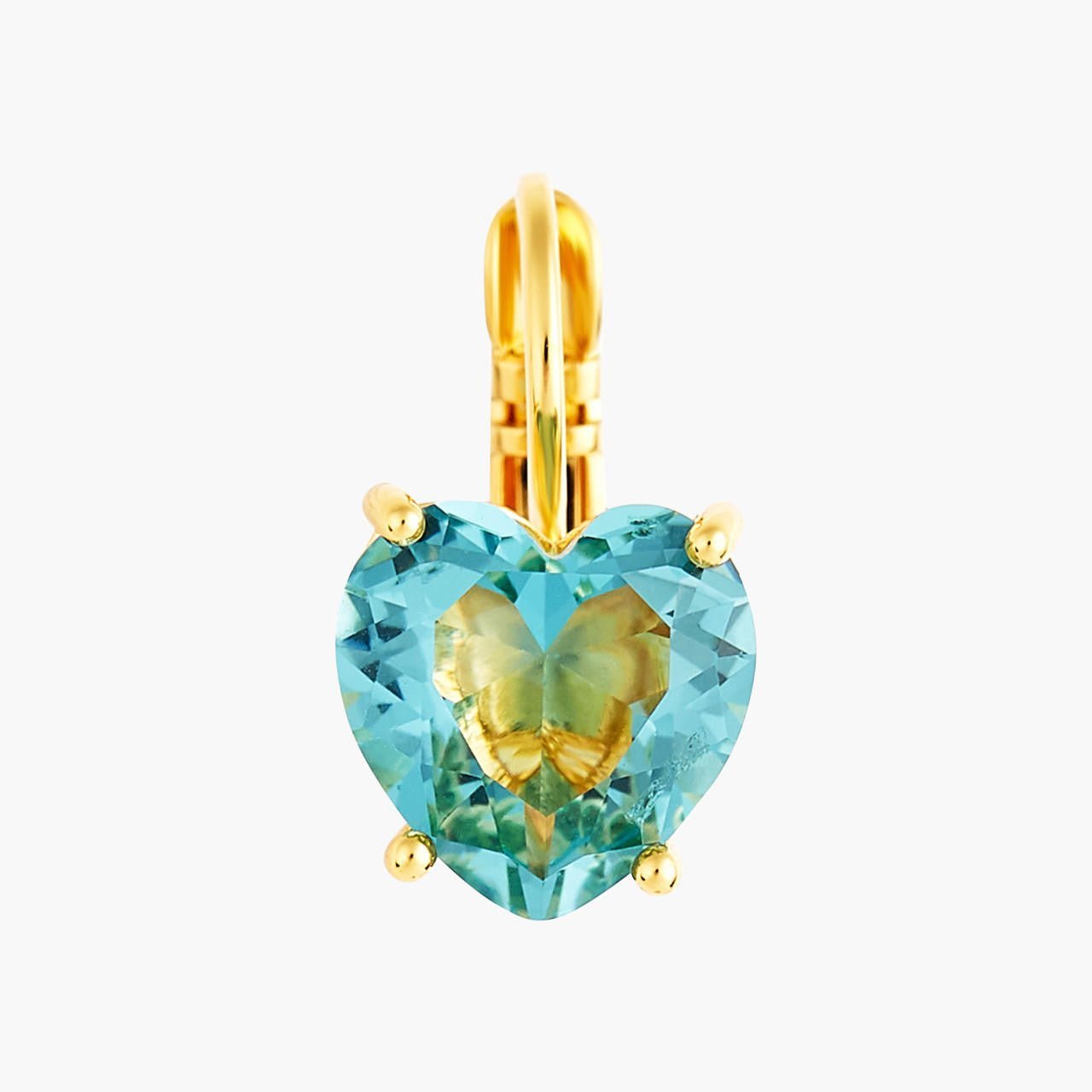 La Diamantine Acqua Azzurra Heart Earrings | ANLD145D/1 - Les Nereides