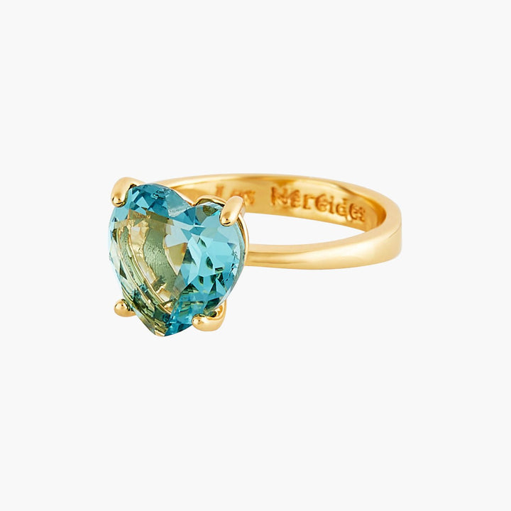 La Diamantine Acqua Azzurra Hearthstone Solitaire Rings | ANLD617/11 - Les Nereides
