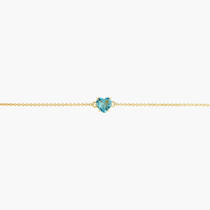 La Diamantine Acqua Azzurra Hearthstone Thin Bracelet | ANLD2531 - Les Nereides