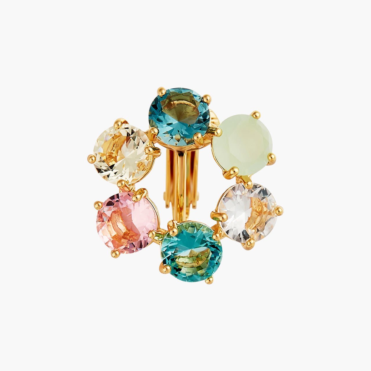 La Diamantine Acqua Azzurra Hoops Earrings | ANLD142C/1 - Les Nereides