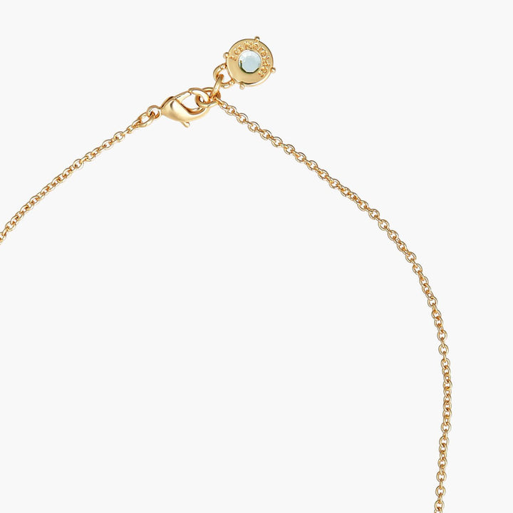 La Diamantine Acqua Azzurra Round Stone Long Necklace | ANLD3331 - Les Nereides