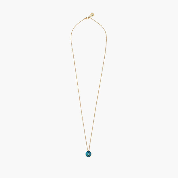 La Diamantine Acqua Azzurra Round Stone Long Necklace | ANLD3331 - Les Nereides