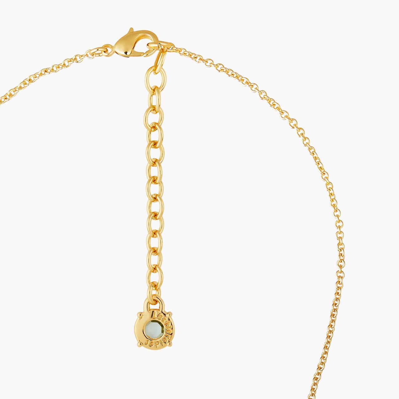 La Diamantine Acqua Azzurra Round Stone Pendant Necklace | ANLD3011 - Les Nereides