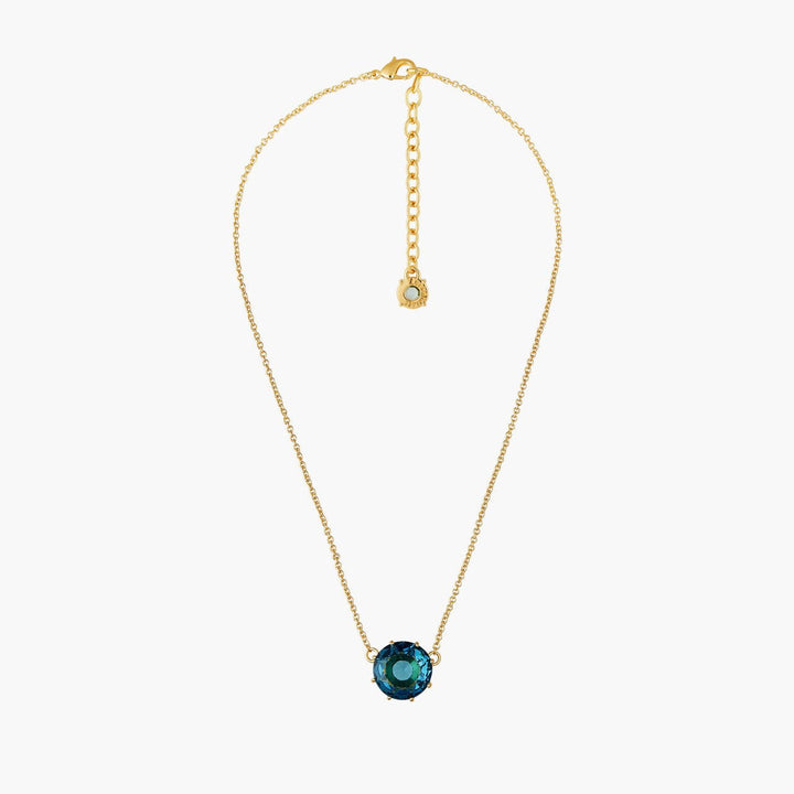 La Diamantine Acqua Azzurra Round Stone Pendant Necklace | ANLD3011 - Les Nereides