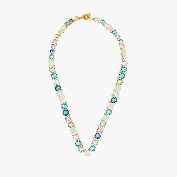 La Diamantine Acqua Azzurra Round Stones Choker Necklace | ANLD3321 - Les Nereides