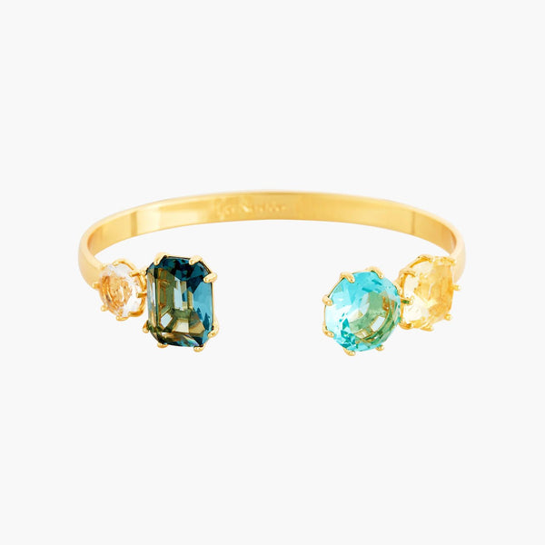 La Diamantine Acqua Azzurra Stones Bangle Bracelet | ANLD254/11 - Les Nereides