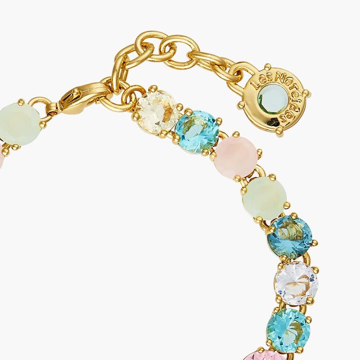 La Diamantine Acqua Azzurra Stones Luxurious One Row Bracelet | ANLD2521 - Les Nereides