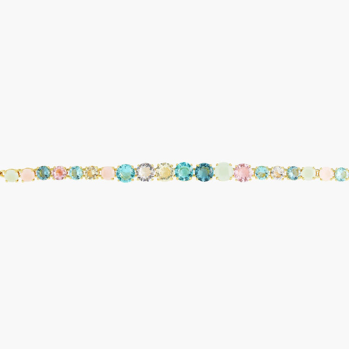 La Diamantine Acqua Azzurra Stones Luxurious One Row Bracelet | ANLD2521 - Les Nereides