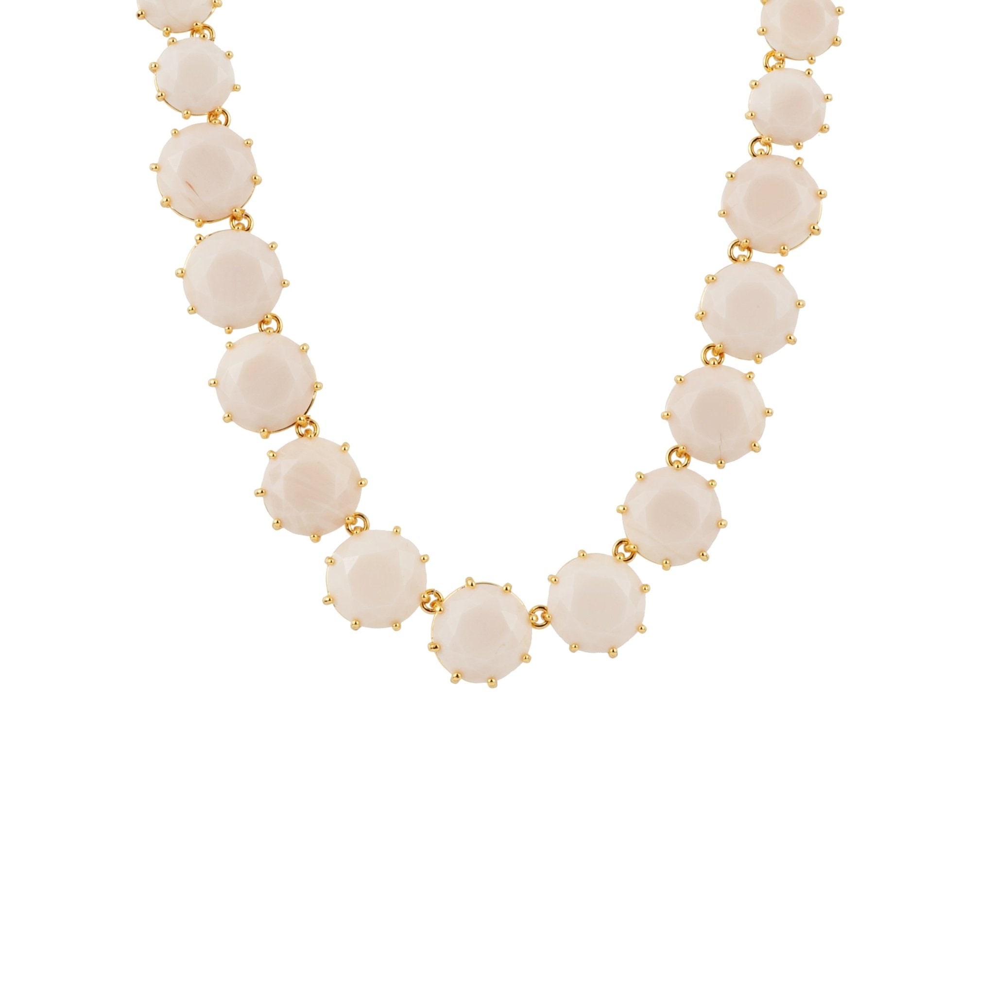 La Diamantine Beige Rose Necklace | ADLD3191 - Les Nereides