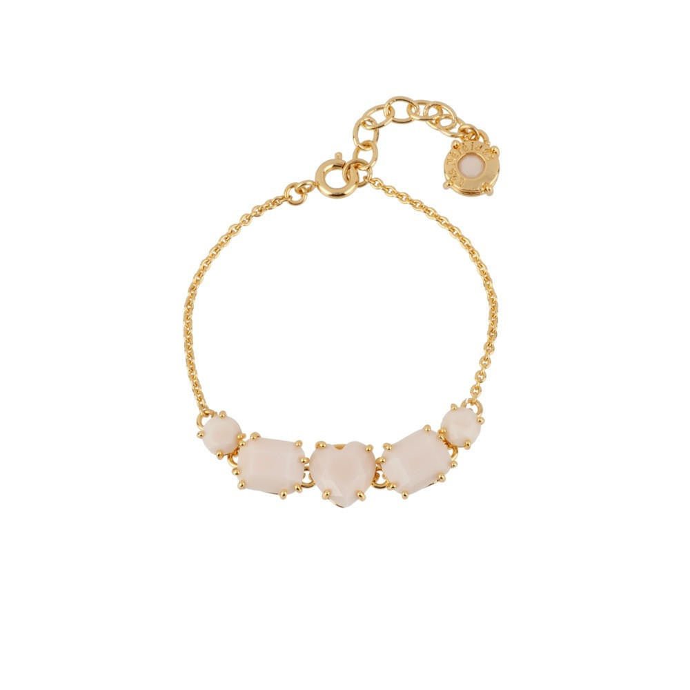 La Diamantine Five Stones Beige Rose Bracelet | ADLD2141 - Les Nereides