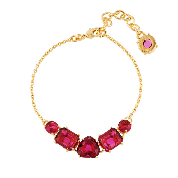 La Diamantine Five Stones Grenadine Bracelet | AHLD2142 - Les Nereides