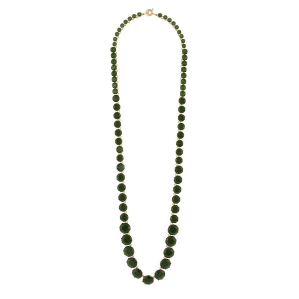 La Diamantine Forest Green Necklace | AELD3191 - Les Nereides