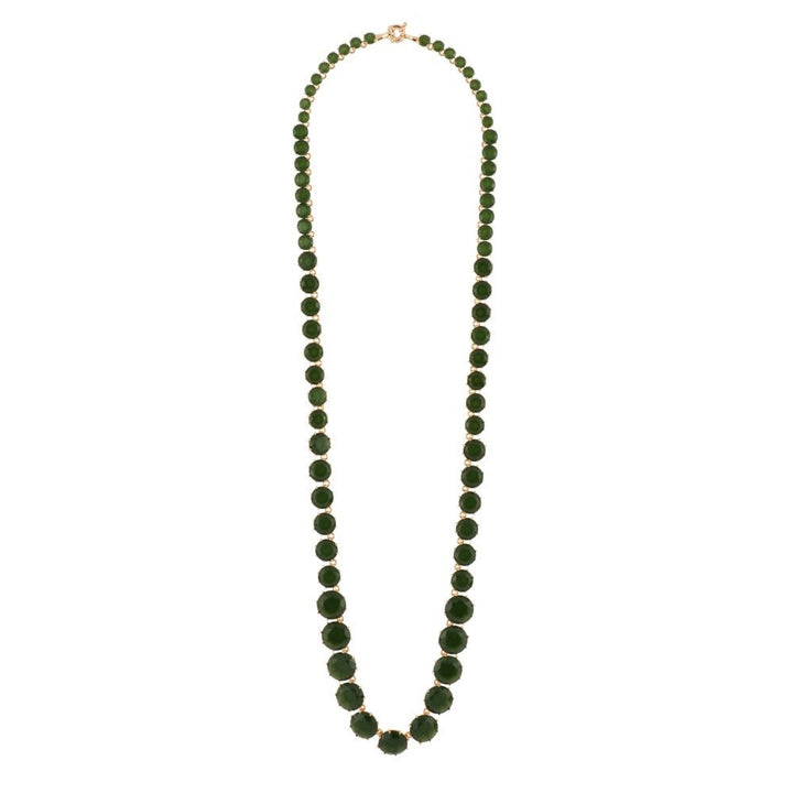 La Diamantine Forest Green Necklace | AELD3191 - Les Nereides