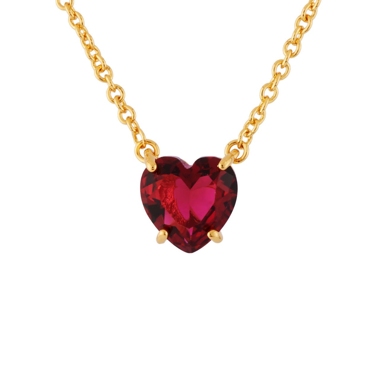 La Diamantine Hearthstone Grenadine Necklace | AHLD3532 - Les Nereides