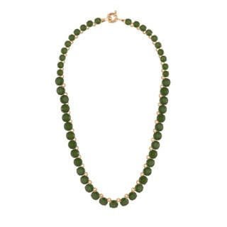 La Diamantine Multi Stones Forest Green Necklace | AELD3321 - Les Nereides
