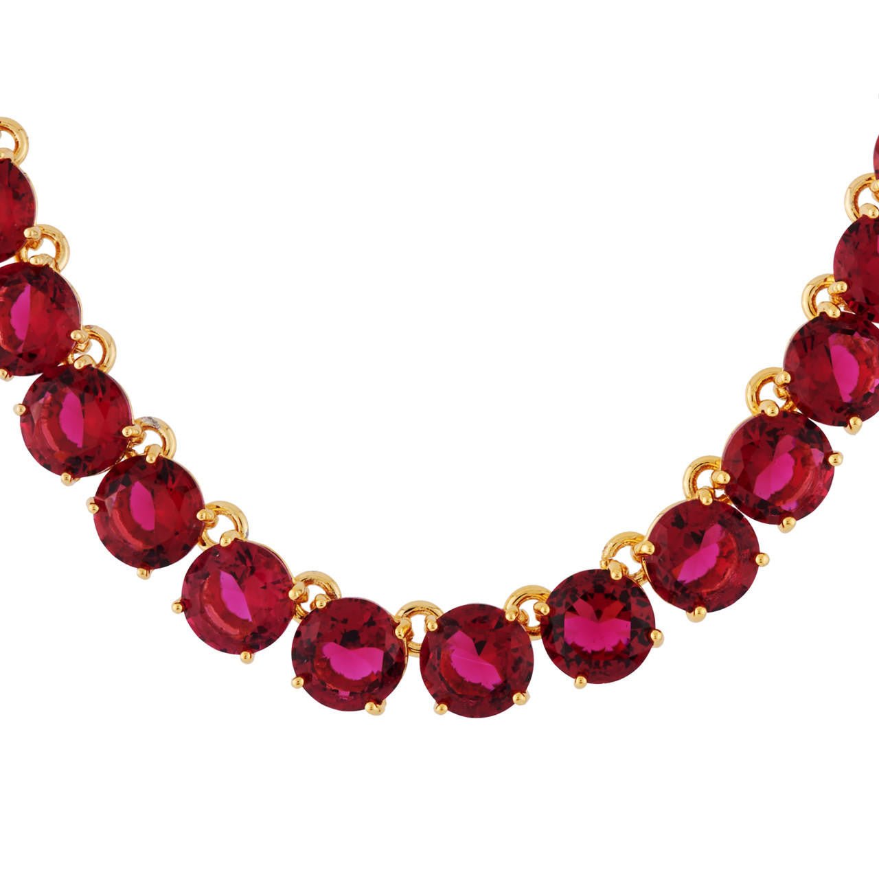 La Diamantine Multi Stones Grenadine Necklace | AHLD3322 - Les Nereides