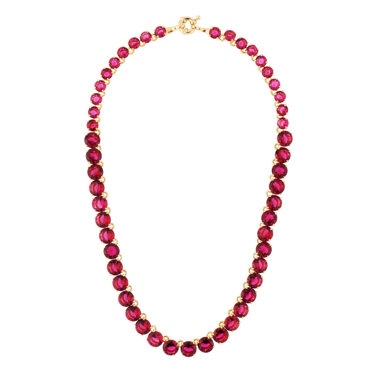 La Diamantine Multi Stones Grenadine Necklace | AHLD3322 - Les Nereides