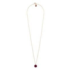 La Diamantine Round Stone Aurore Purple Necklace | ACLD3331 - Les Nereides