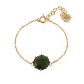 La Diamantine Round Stone Forest Green Bracelet | AELD2021 - Les Nereides
