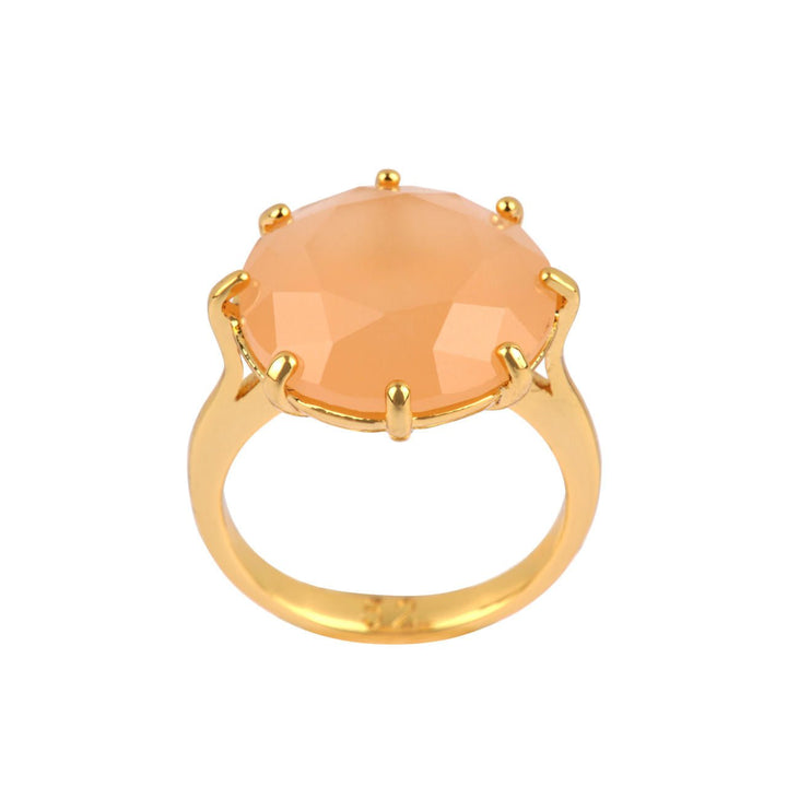 La Diamantine Round Stone Light Honey Rings | ZLD601/21 - Les Nereides