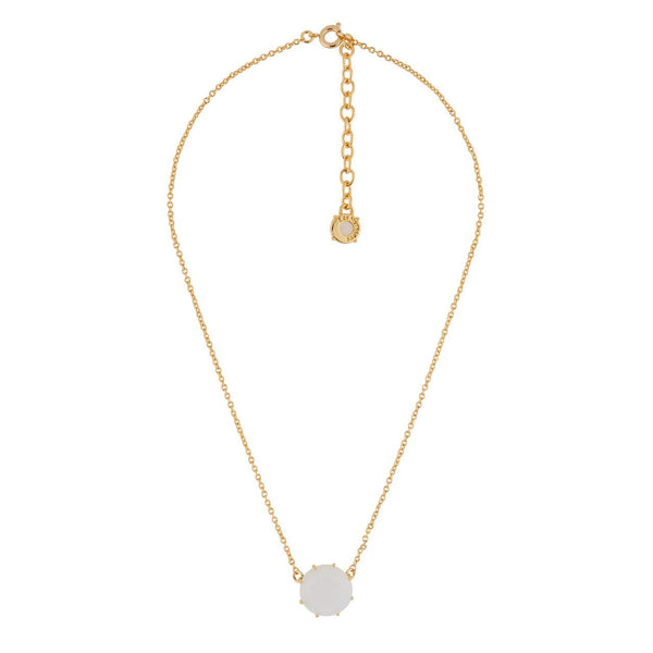 La Diamantine Round Stone Opal Necklace | AGLD3011 - Les Nereides