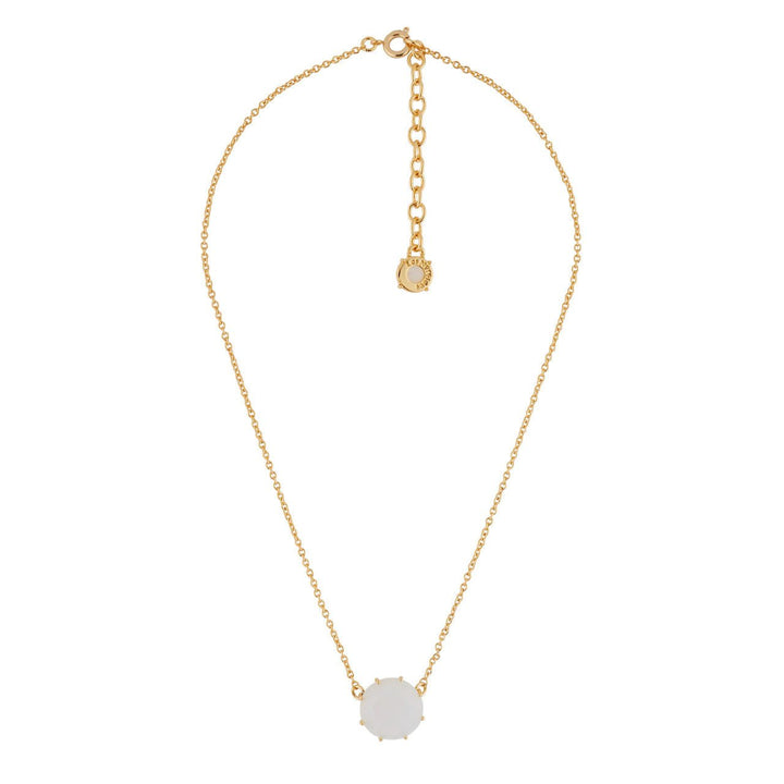 La Diamantine Round Stone Opal Necklace | AGLD3011 - Les Nereides