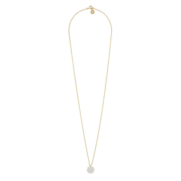 La Diamantine Round Stone Opal Necklace | AGLD3331 - Les Nereides
