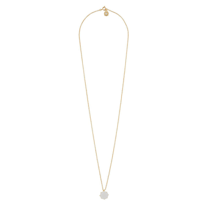 La Diamantine Round Stone Opal Necklace | AGLD3331 - Les Nereides