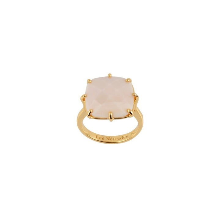 La Diamantine Square Stone Beige Rose Rings | ADLD602/11 - Les Nereides