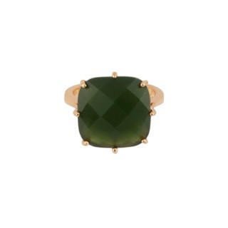 La Diamantine Square Stone Forest Green Rings | AELD602/11 - Les Nereides